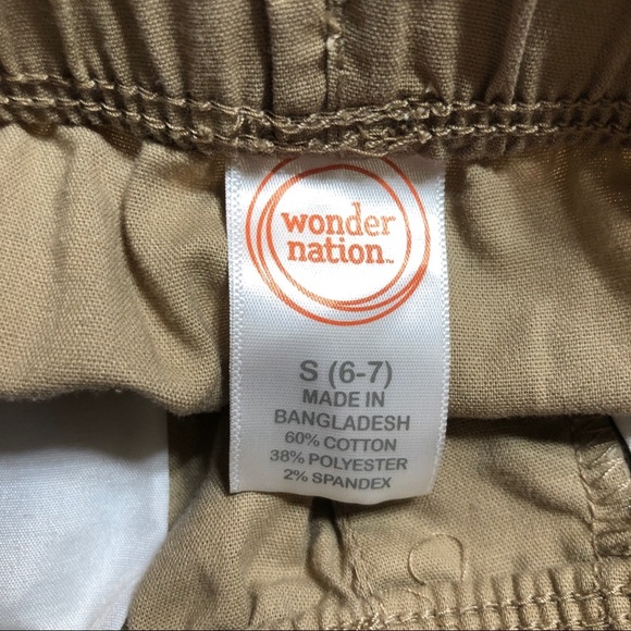 Wonder Nation Kid’s Pull-On Khaki Shorts - Picture 5 of 7